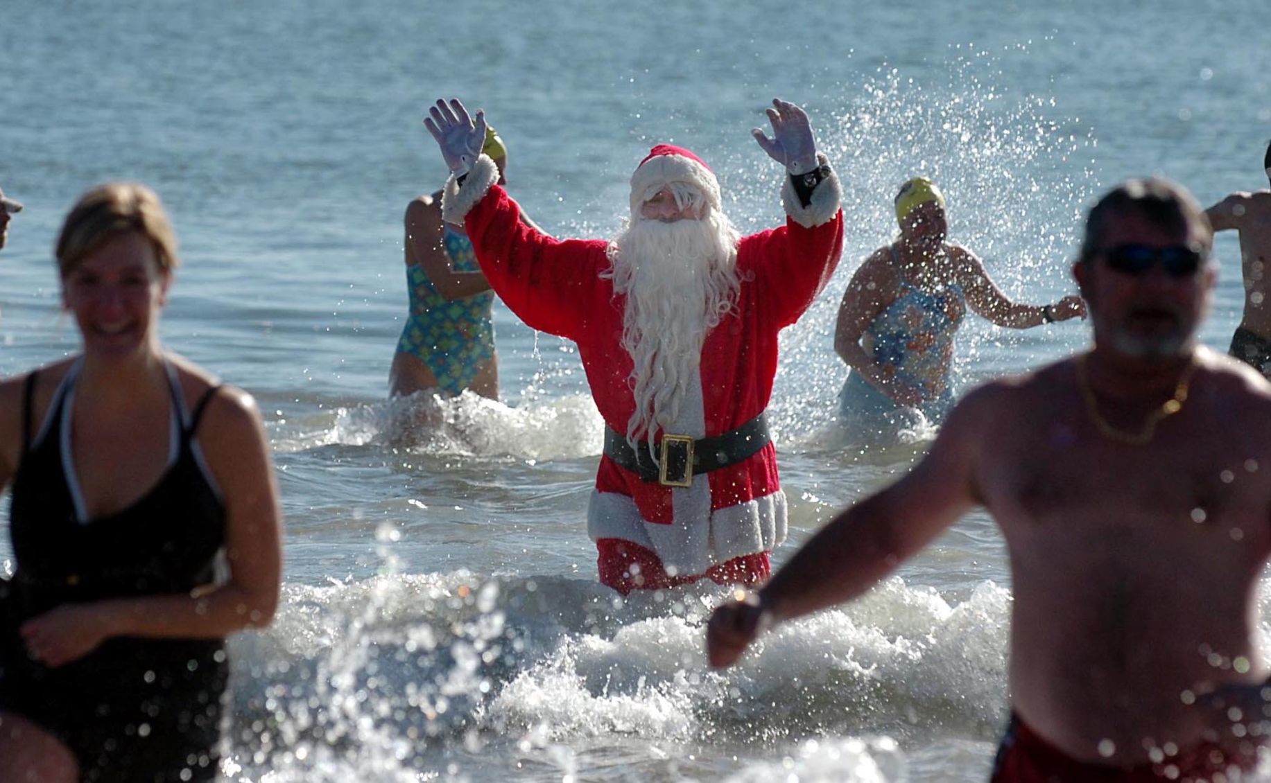 Polar bear plunge